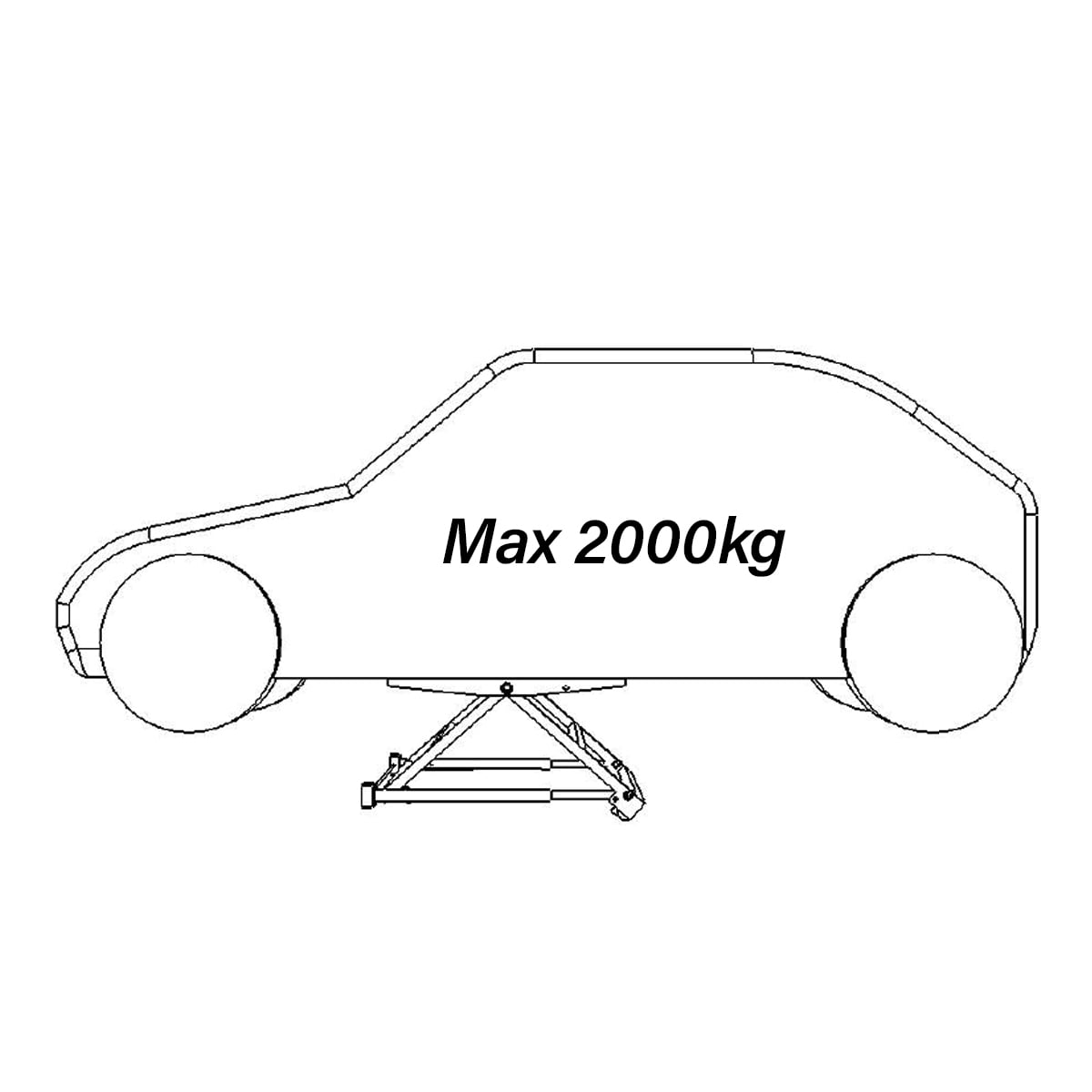 SGS 2 Tonne Tilting Car Lift